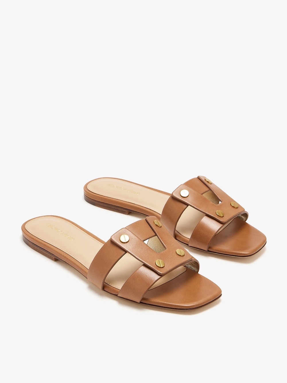 Veronica Beard VIA Slide Sandal Honey LE
